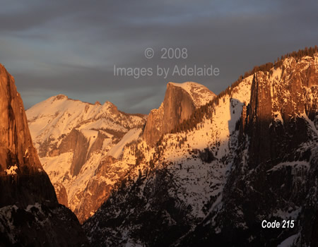 Alpenglow on Half Dome